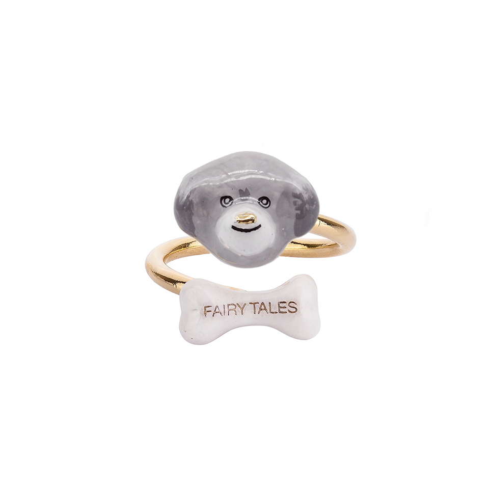 Dog Lover The Gray Poodle Twist Ring