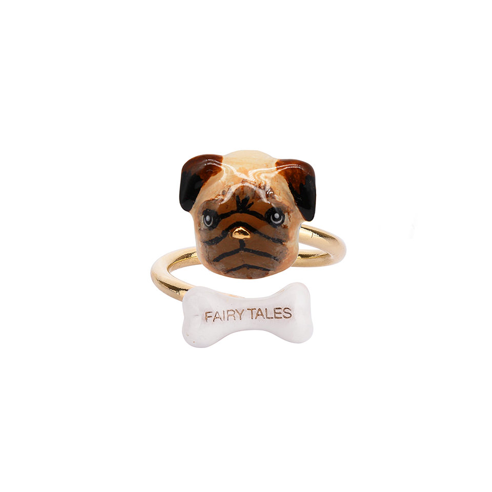 Dog Lover The Pug Twist Ring