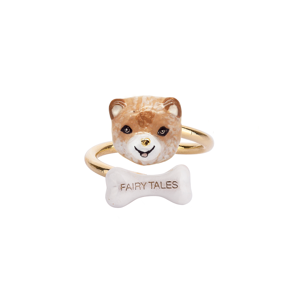 Dog Lover The Brown Pomeranian Twist Ring