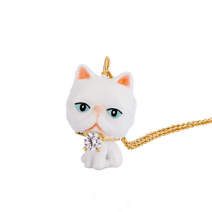 Persian Cat Empire The White Persian Cat Dukdik Necklace